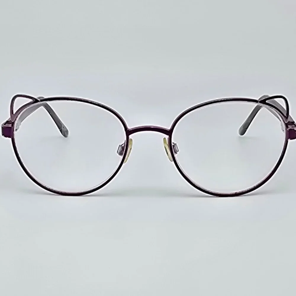 Lulu by Lulu Guinness LK026 B:39 Purple Lilac Cat Eye Kids Eyeglasses Frame 45mm